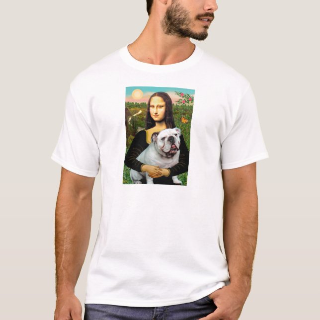 T-shirt Bouledogue anglais 9 - Mona Lisa (Devant)