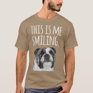 T-shirt Bouledogue anglais drôle C'est moi en train de sou