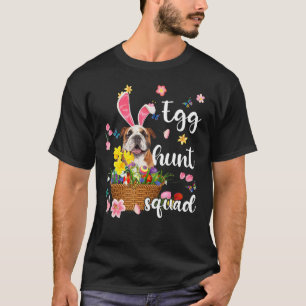 T-shirt Bouledogue anglais Joyeuse fête de Pâques Pâques C