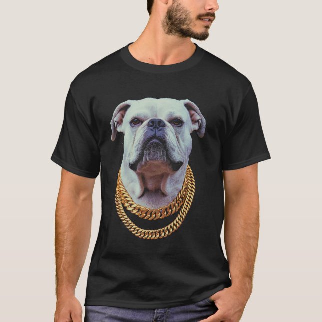 T-shirt Bouledogue Anglais Mode Tendance (Devant)