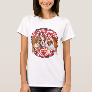 T-shirt Bouledogue Anglais Patriote