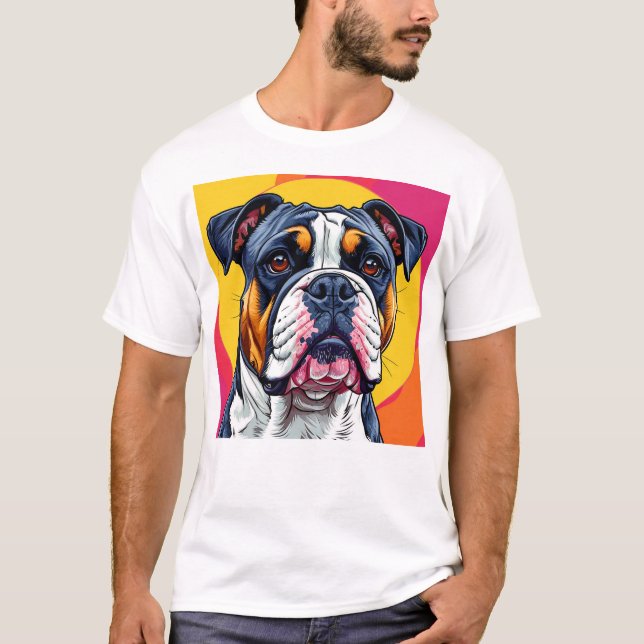 T-shirt Bouledogue australien chien (Devant)