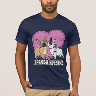 T-shirt (Bouledogue) baisers français