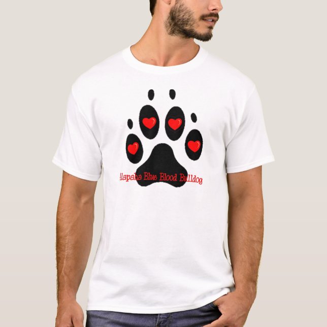 T-shirt Bouledogue de sang bleu d'Alapaha (Devant)