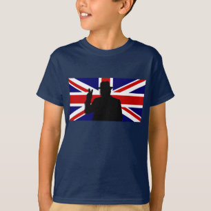 T-shirt Bouledogue de Wiinston Churchill les Anglais