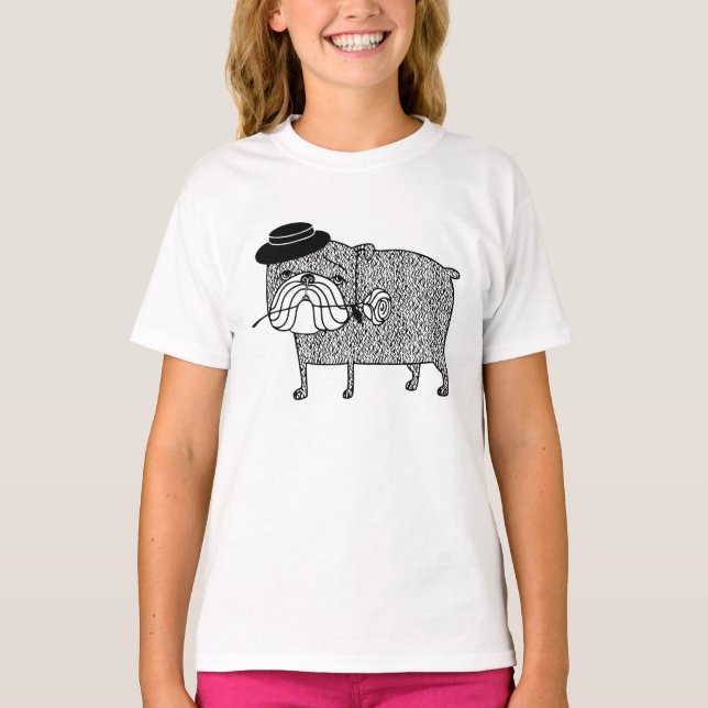 T-shirt Bouledogue déçu : Romance triste (Devant)