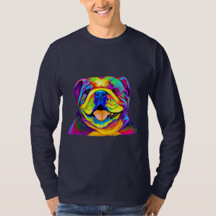 T-shirt Bouledogue en couleurs