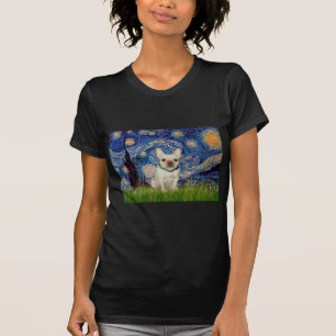 T-shirt Bouledogue Français 1 - Nuit étoilée