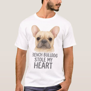 T-shirt Bouledogue Français a Volé Mon Cœur Chemise - Mign