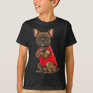 T-shirt Bouledogue français avec bouledogue français tatou
