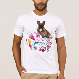 T-shirt Bouledogue français Bon été Bouledogue français
