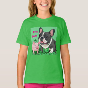 T-shirt Bouledogue français bonne chance French Bulldog