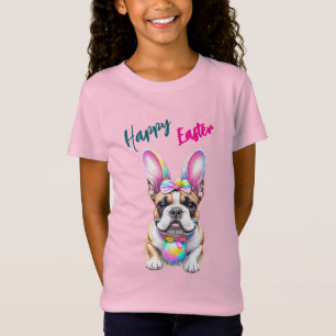 T-Shirt Bouledogue français Bunny Pâques Bulldogge