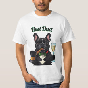 T-shirt Bouledogue français cigare