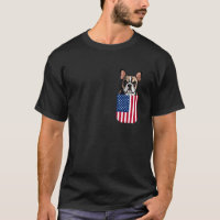 Bouledogue Français Drapeau Américain Patriotique