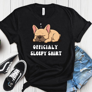 T-shirt Bouledogue français endormi Temps de dodo Chiot of
