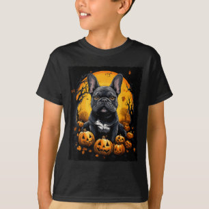 T-shirt Bouledogue français Halloween
