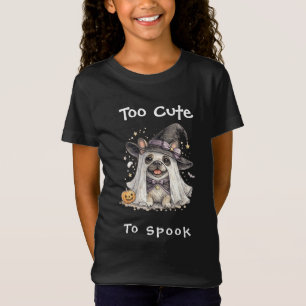 T-Shirt Bouledogue français Halloween Fille Sorcière Migno