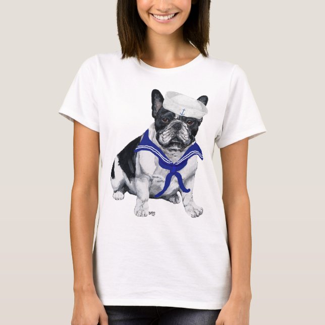 T-shirt Bouledogue Français Marin (Devant)