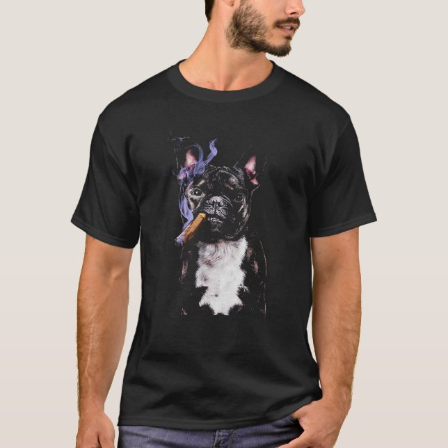 T-shirt bouledogue français mignon (Devant)
