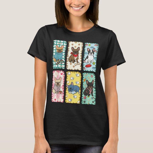 T-shirt Bouledogue Français Minimal (Devant)