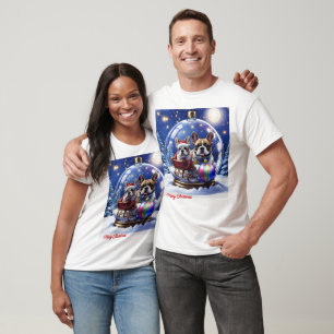 T-shirt Bouledogue français Noël French Bulldog