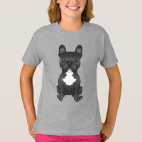 Bouledogue français noir et blanc Chien de dessin