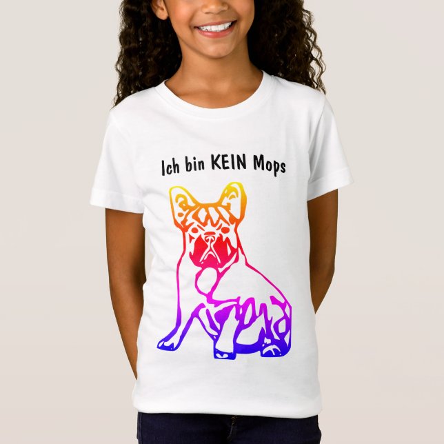 T-Shirt Bouledogue français pas un carlin (Devant)