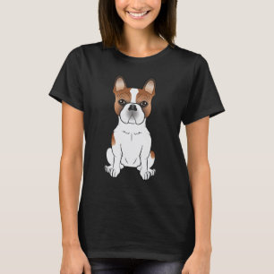 T-shirt Bouledogue français pie rouge Frenchie Chien de de