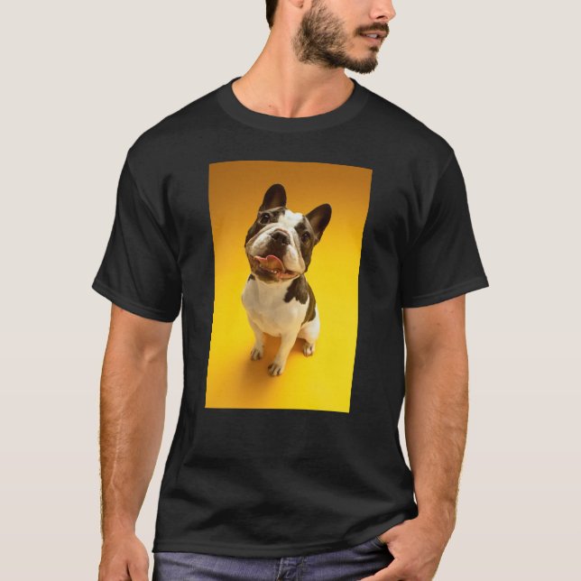 T-shirt Bouledogue français recherchant (Devant)