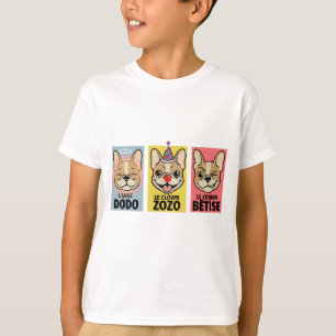 T-shirt Bouledogue Français Trois Humeurs 