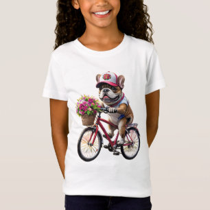T-Shirt Bouledogue français vélo French Bulldog