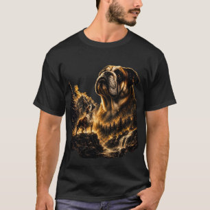 T-shirt Bouledogue Hurlement, Cadeau de Maman Bouledogue A