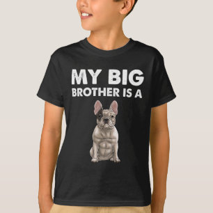 T-shirt Bouledogue Mon grand frère est un français 