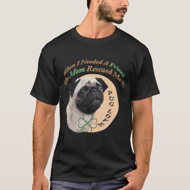 T-shirt Bouledogue sauvé par sa mère (Devant)