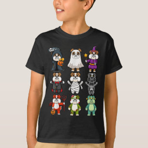 T-shirt Bouledogue Spooky Boo-Jee Horreur Citrouille Boule