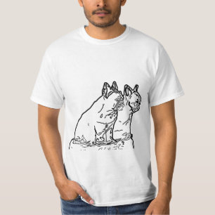 T-shirt Bouledogues français avec cœur French Bulldog