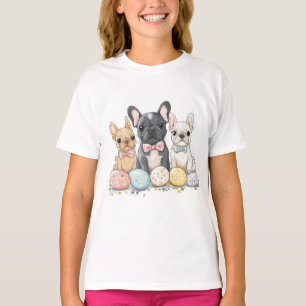 T-shirt Bouledogues français de Pâques