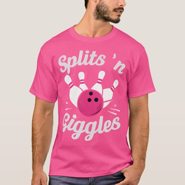 T-shirt Boules amusantes N Giggles Bowling Bowler Bowling  (Devant)