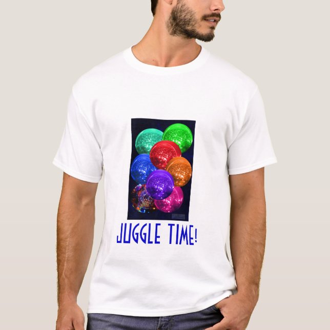 T-shirt Boules au néon de l'espace de Cyrstal (Devant)