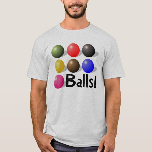 T-shirt Boules colorées de boules ! (Devant)