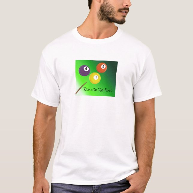 T-shirt Boules de billard (Devant)