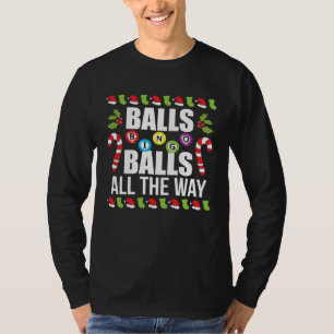 T-shirt Boules de Bingo Tout au Long de Noël Bingo Appelan