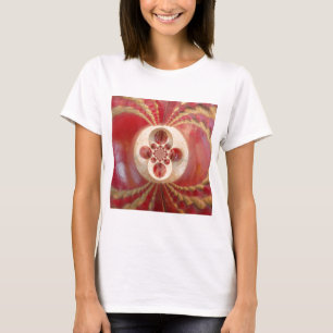 T-shirt Boules de cricket rouge Art Abstrait Design d'impr