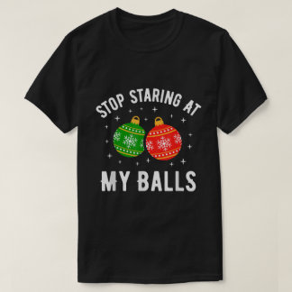 T-shirt Boules de décoration de Noël drôles Blague