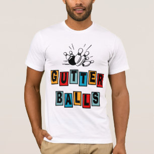 T-shirt Boules de gouttière de bowling