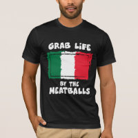 Boulette de viande italienne drôle Italie Flag1