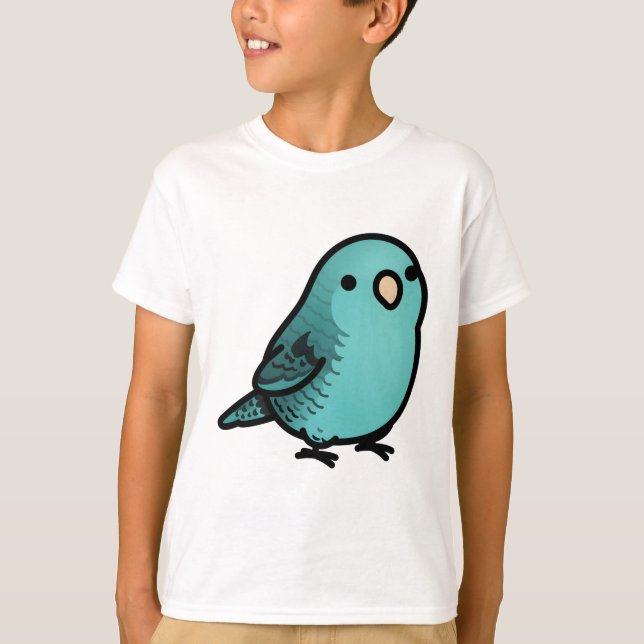 T-shirt Boulette Turquoise Lineolis Parakeet (Devant)