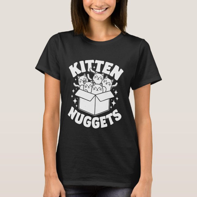 T-shirt Boulettes de chaton de chat (Devant)