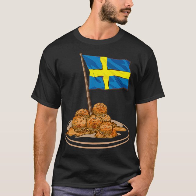 T-shirt Boulettes de viande suédoise Suède Europe Travel (Devant)